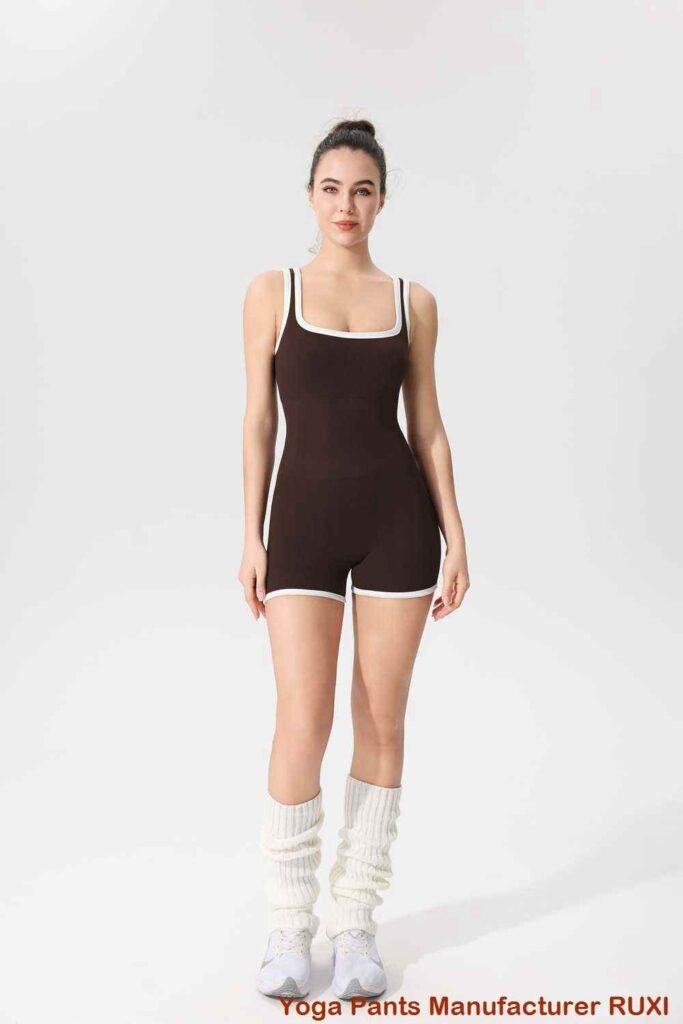 suruali ya yoga ya pamba na mifuko