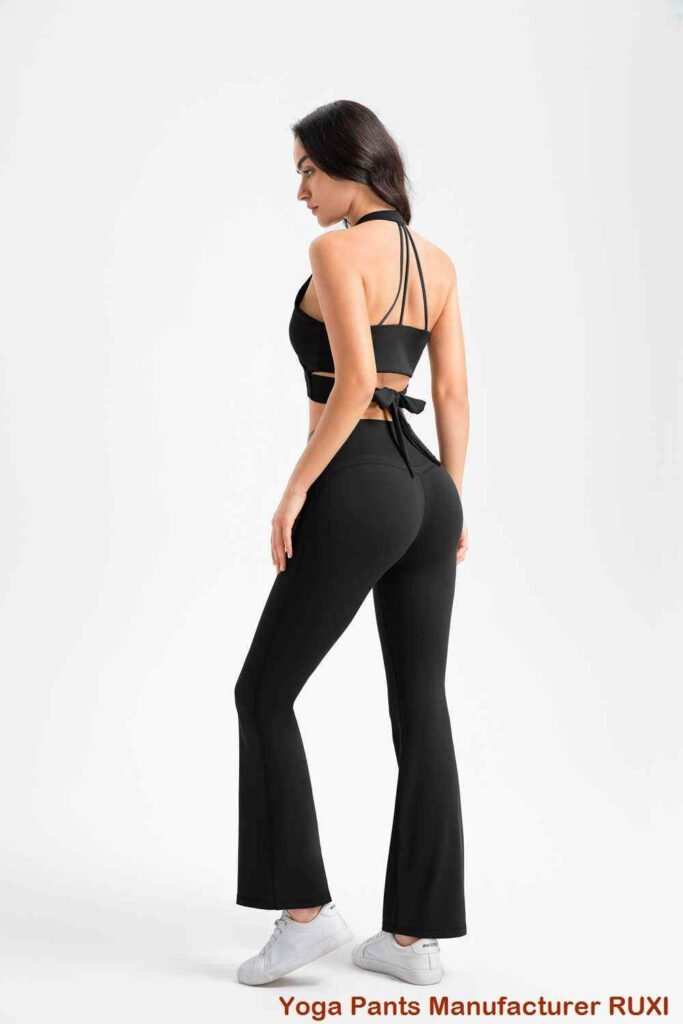 leggings nyeupe ya bootcut RUXI